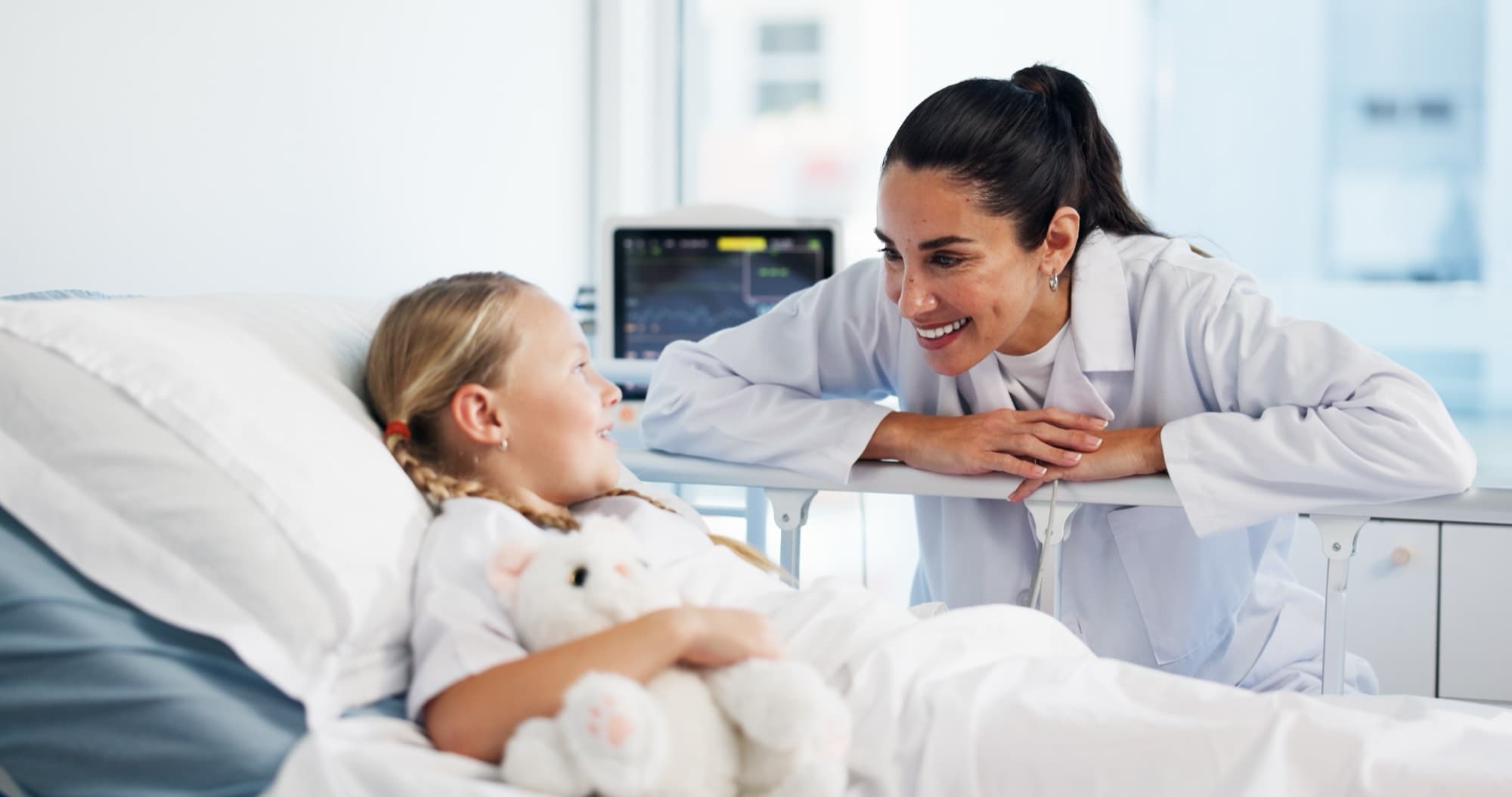 Healthcare excellence - Doctor caring for child patient